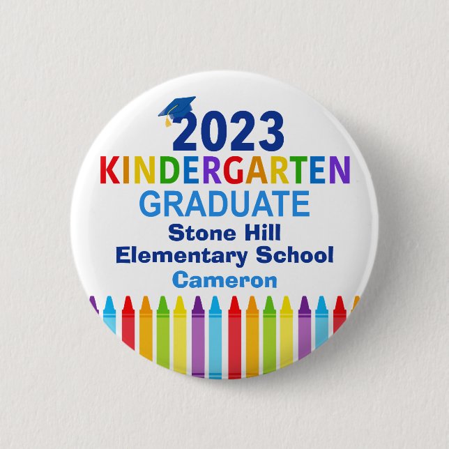 2023 Kindergarten Studenten Anpassningsbar Cute Na Knapp (Framsida)