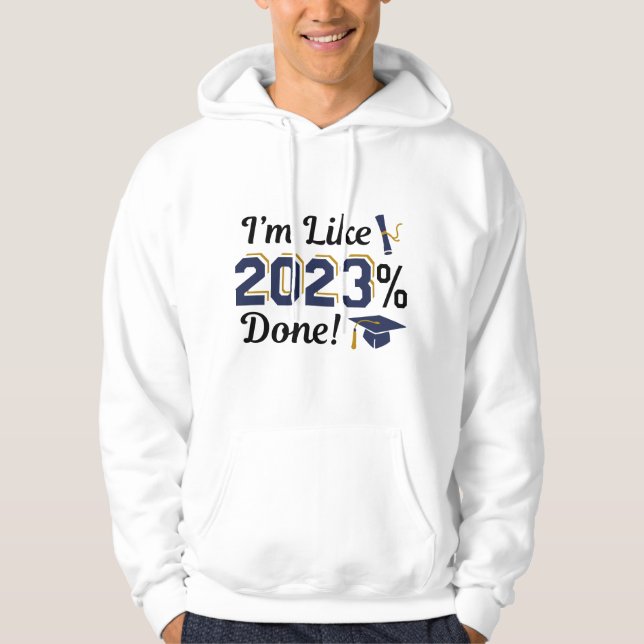 2023 % klart hoodie (Framsida)