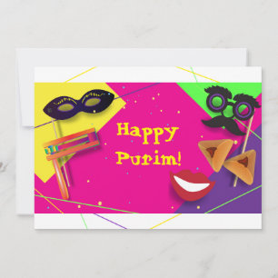 2023 Lycklig Purim-festival Julkort