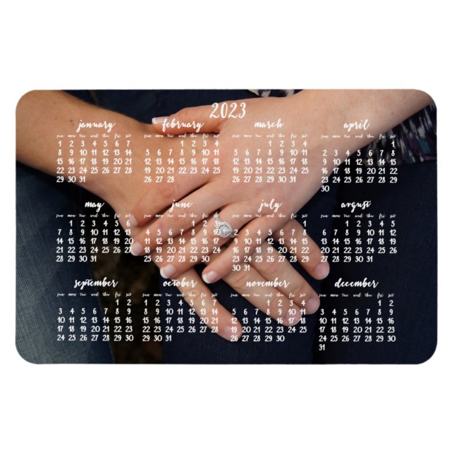 2023 Magnetic Calendar Photo Magnet 4x6 (Horisontell)