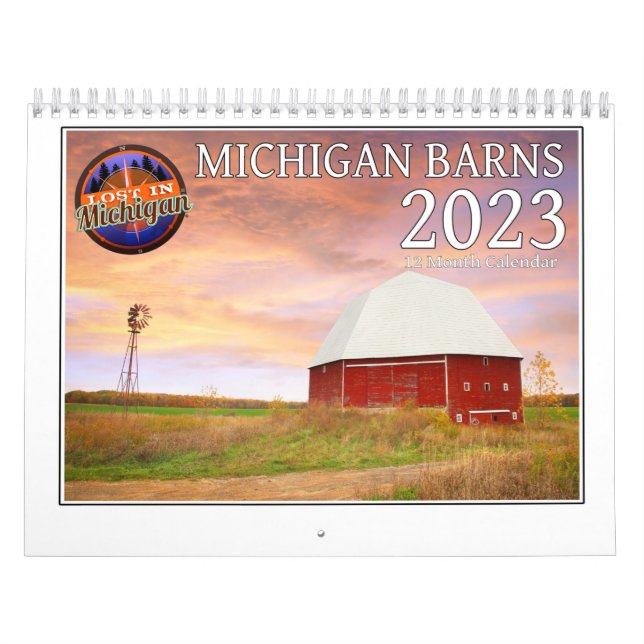 2023 Michigan Barn Calendar Kalender (Omslag)