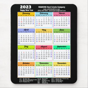 2023 Modern kalender med offentliga Helgdagar Musmatta