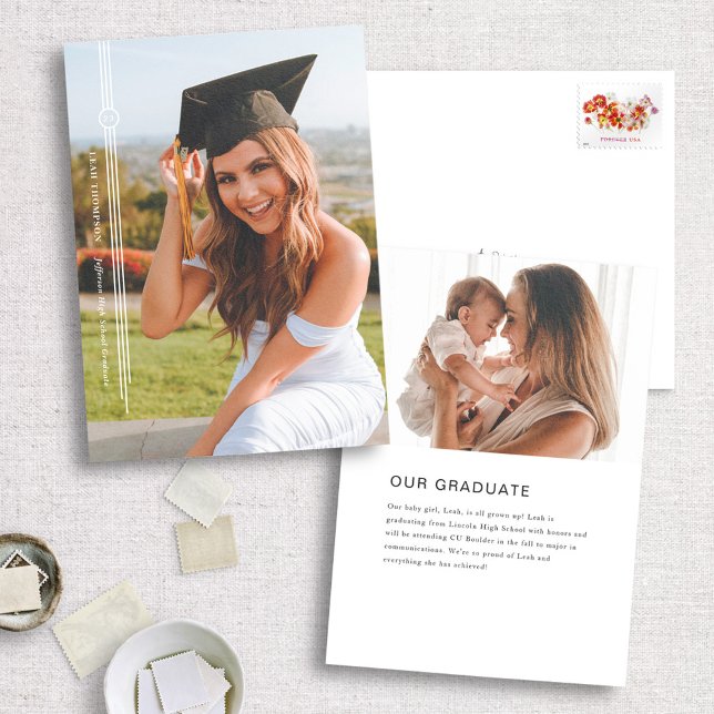 2023 Modern Tassel Photo Studenten-meddelande Meddelande (Skapare uppladdad)