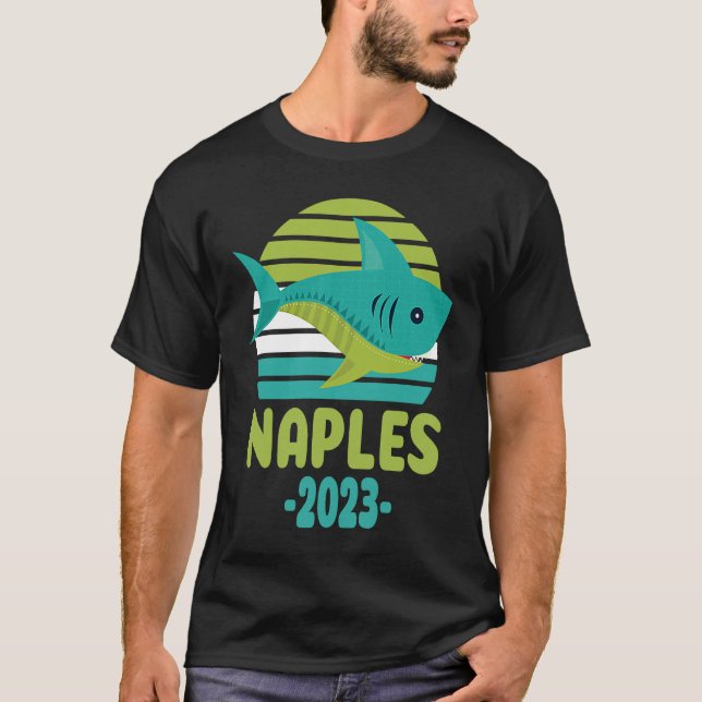2023 Naples Florida Shark T Shirt (Framsida)