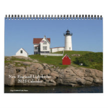 2023 New England Lighthouse-Calendar Calendar