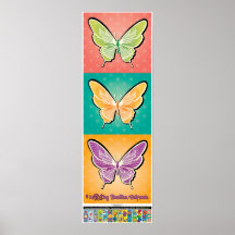 2023 Poster - Pop Butterflies -Buellton.Art