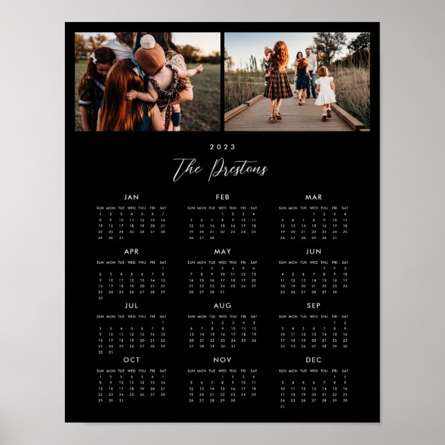 2023 Poster utskrift av fotokalender (Framsidan)