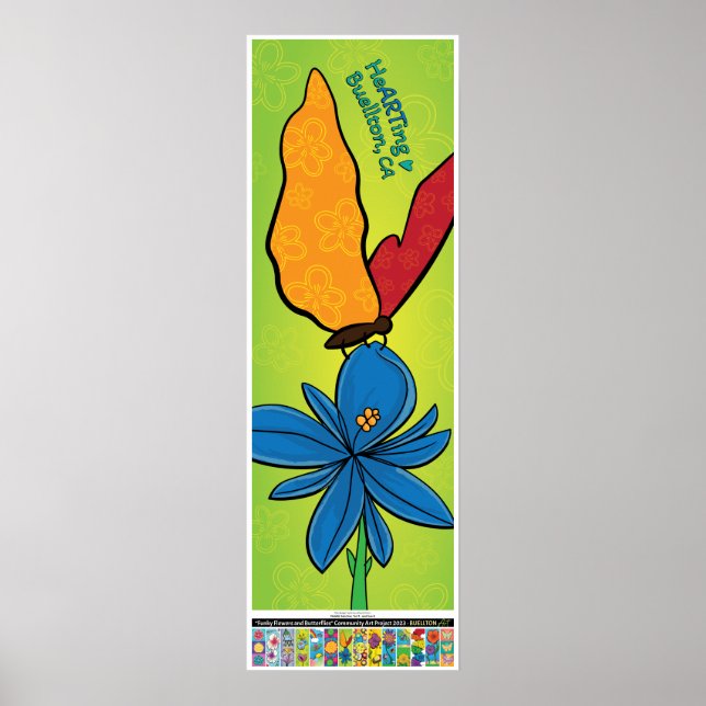 2023 Poster -Violet(te) & Butterfly -Buellton.Art (Framsidan)