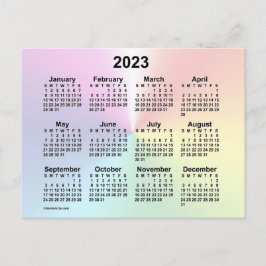 2023 Rainbow Cloud Mini Calendar av Janz Vykort