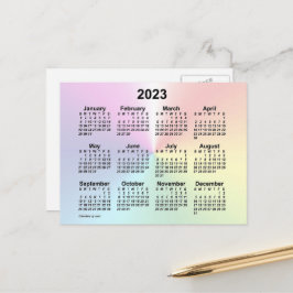 2023 Rainbow Cloud Mini Kalender av Janz Vykort