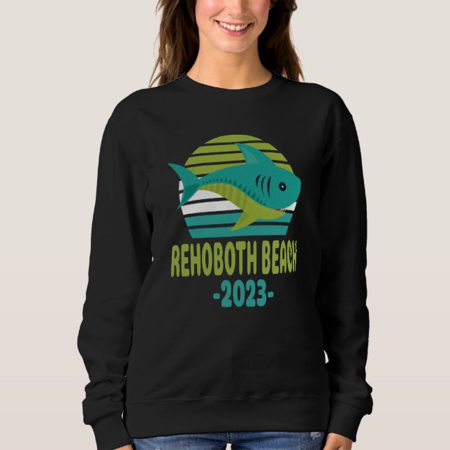 2023 Rehoboth Beach Delaware Shark T Shirt (Framsida)