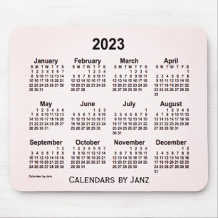 2023 Sangria Smoke Calendar av Janz Mouse Pad Musmatta
