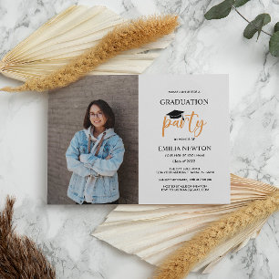 2023 Senap vit Foto Examenfest Inbjudningar