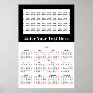 2023 Skapa din egen anpassade affischkalender Poster