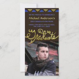 2023 Studenten Faux Guld Typography Modern Meddelande