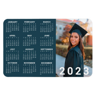 2023 Studenten Photo Anpassningsbar Färg Calendar  Magnet