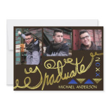 2023 Studentfest Guld Typografi Modern foto