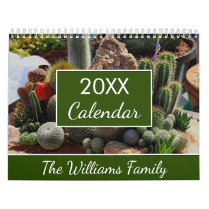 2023 Succulents Cactus Älskare Personlig varje mån Kalender