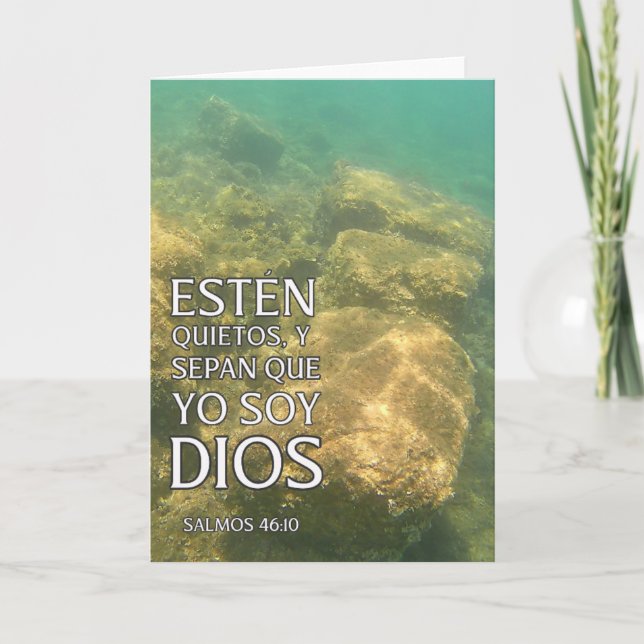 2023 Tarjeta de AGUAS ANTIGUAS: Salmos 46:10 Kort (Framsida)