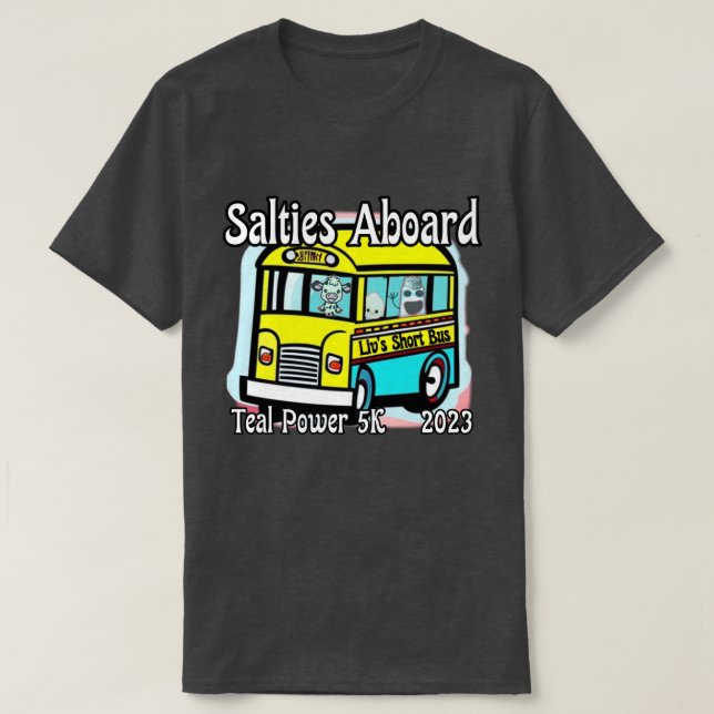 2023 Teal Power Liv's Buss T Shirt (Design framsida)