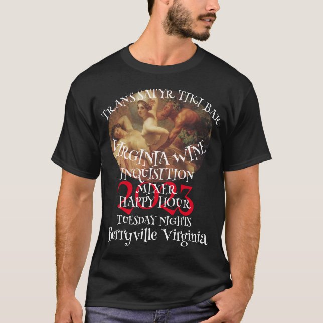 2023 TRANS SATYR TIKI Bar GLADJE TID T Shirt (Framsida)