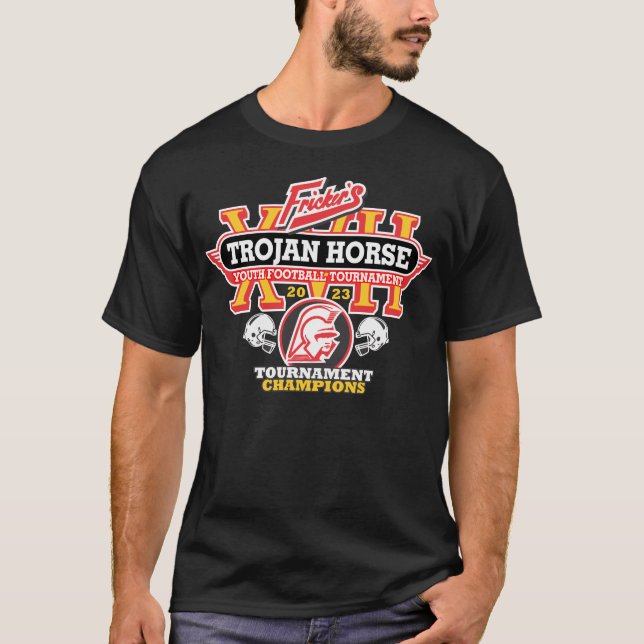 2023 Trojan Horse - Center Grove Champions T Shirt (Framsida)