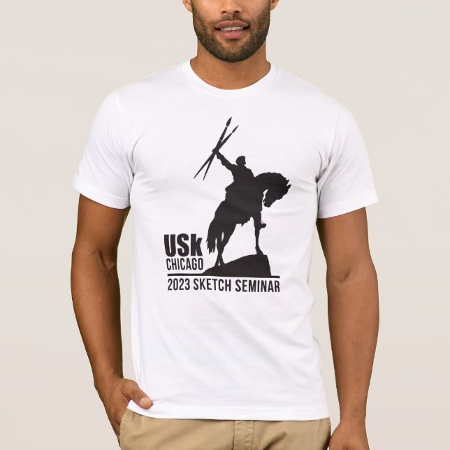 2023 USk Chicago Sketch Seminar T-Shirt (Framsida)