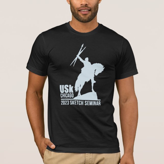 2023 USk Chicago Sketch Seminar T-Shirt (Framsida)