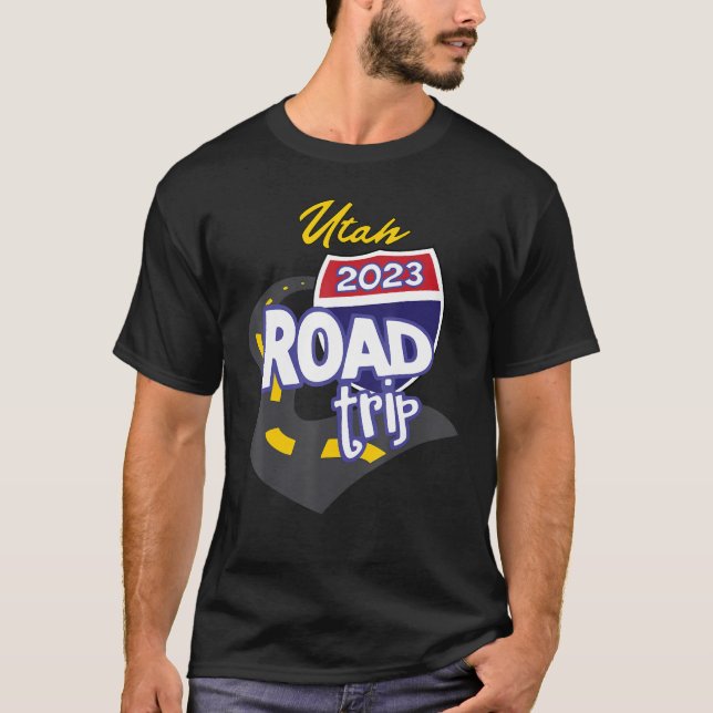 2023 Utah Road Resa T Shirt (Framsida)