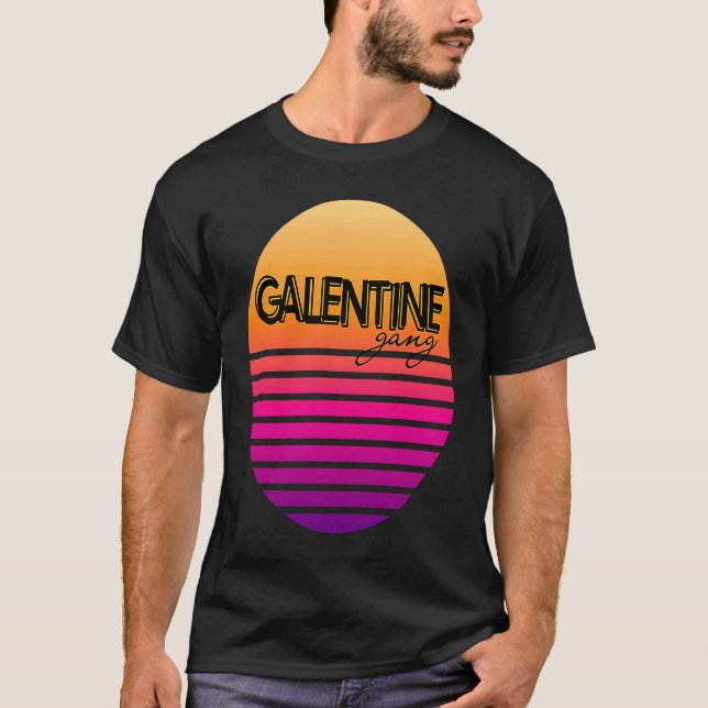 2023 Valentine's Day Galentines Gang  2 T Shirt (Framsida)