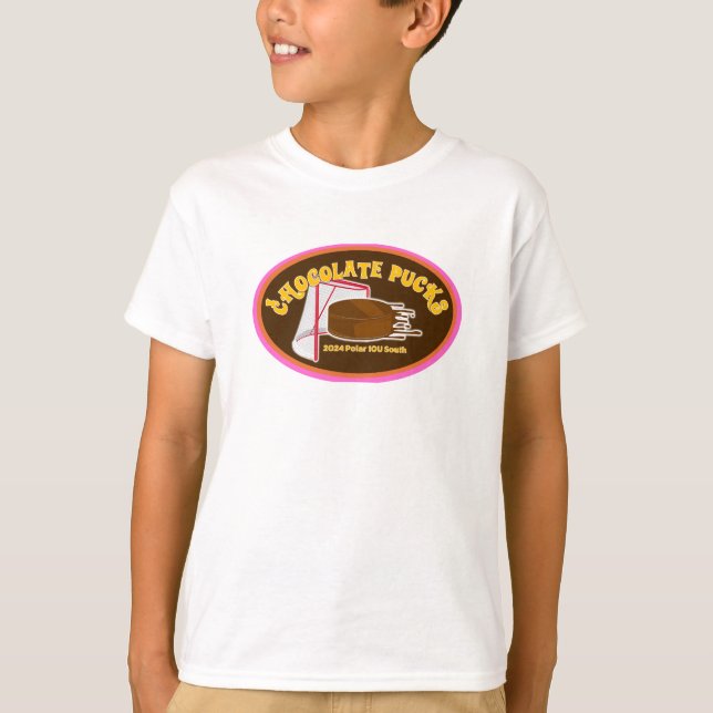 2024 10U South Chocolate Pucks Kids Tshirt - Round T Shirt (Framsida)