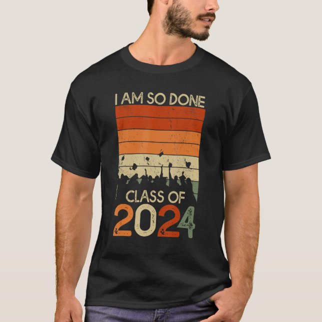 2024-2024-2011: Jag är så färdig som Studenten T Shirt (Framsida)
