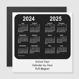 2024-2025 års kalender i Black and White School fr