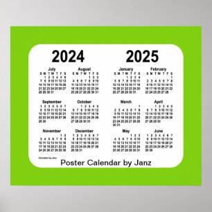 2024-2025 års kalender i Yellowgreen School från J Poster