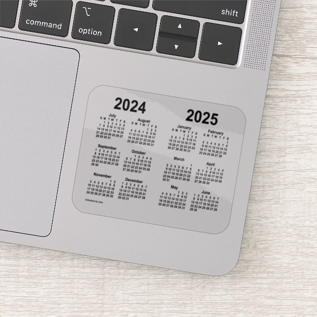 2024-2025 års skolårskalender av Janz Transparent Klistermärken (Detalj)
