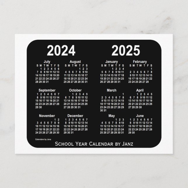 2024-2025 års vitbok från Neon School Calendar av  Vykort (Framsida)