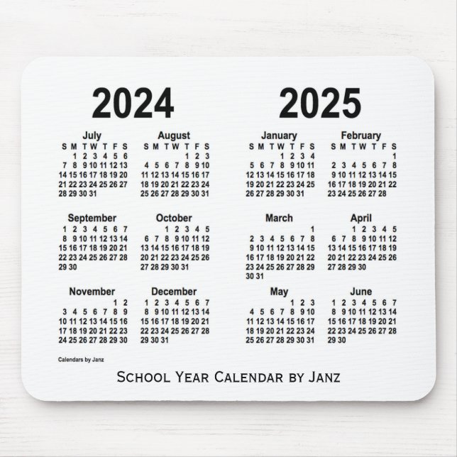 2024-2025 års vitbokskalender från Janz Musmatta (Framsidan)