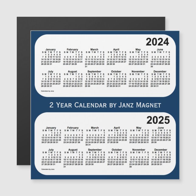 2024-2025 boxas polisen blått den 2 år kalendern (Fram/baksida)