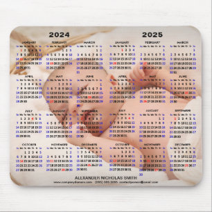 2024-2025 Calendar Anpassningsbar Fullt Photo US H Musmatta