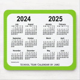 2024-2025 Grönt skolkalender från Janz Musmatta