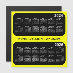 2024-2025 Gult Neon 2-årskalender från Janz