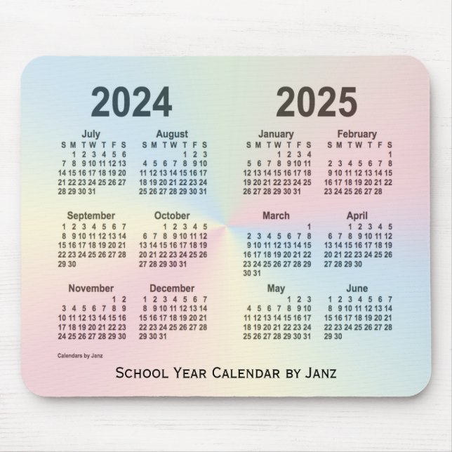 2024-2025 Rainbow Cloud School Calendar av Janz Musmatta (Framsidan)