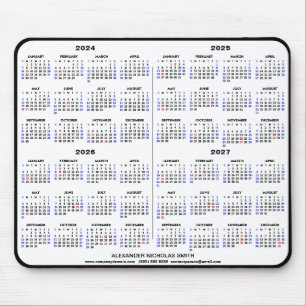2024-2025: Svart, enkelt namn för kalender Musmatta
