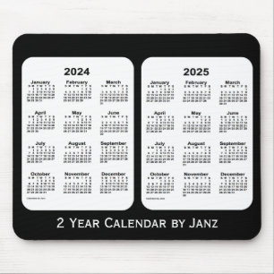 2024-2025 svartvita 2 år kalender vid Janz Musmatta