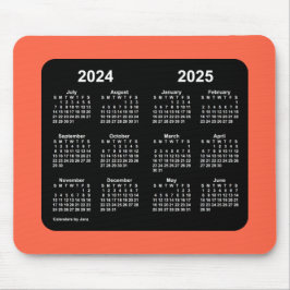 2024-2025 Tomato Red Calendar av Janz Mouse Pad Musmatta