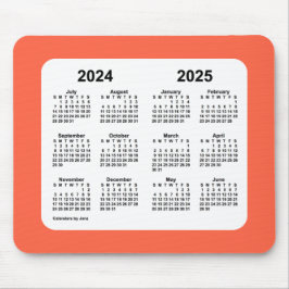 2024-2025 Tomato Red Calendar av Janz Mouse Pad Musmatta