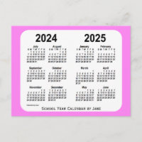 2024-2025 Violet Mini School Calendar av Janz