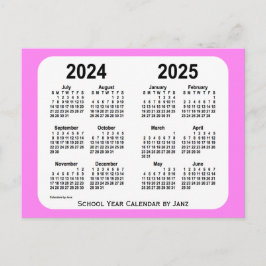 2024-2025 Violet Mini School Calendar av Janz Vykort