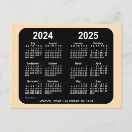2024-2025 Wheat Neon Mini School Calendar från Jan Vykort
