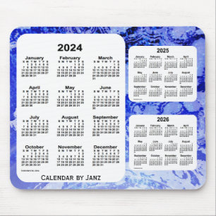 2024-2026 Blue Galaxy 3-årskalender från Janz Musmatta